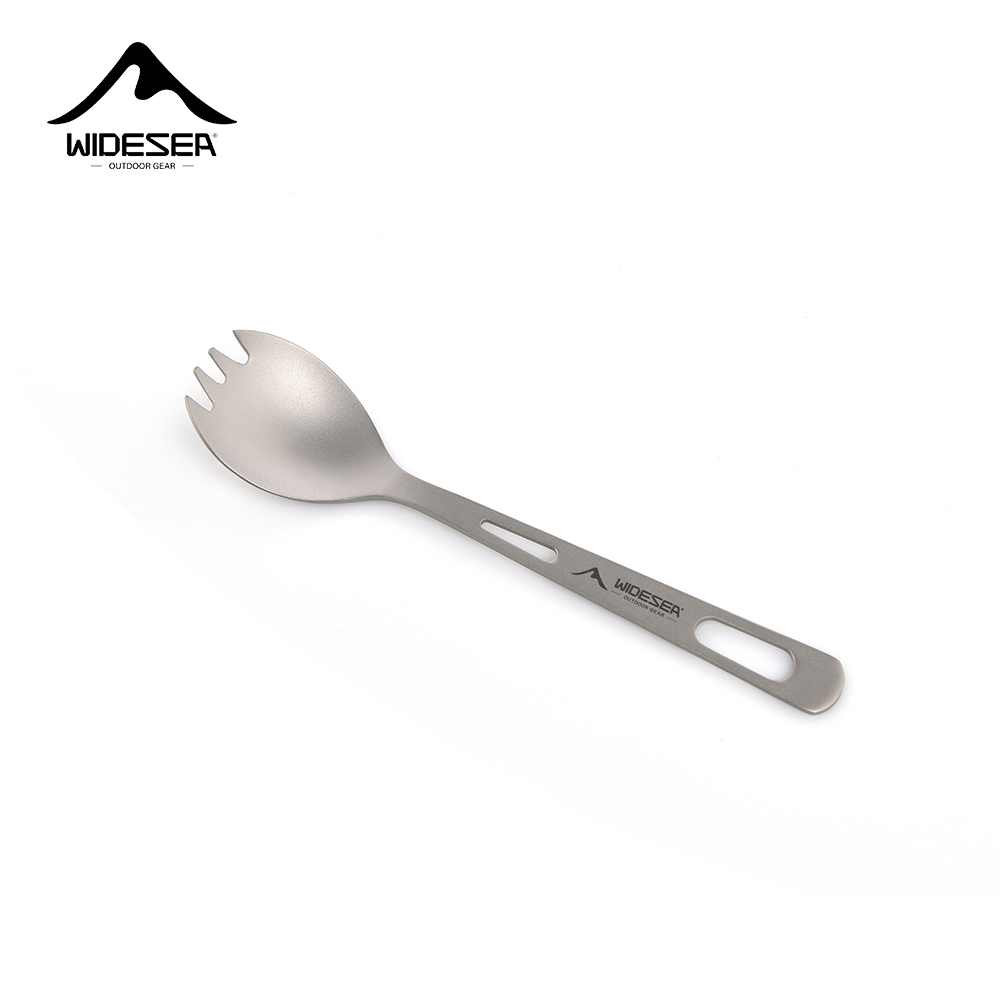 Outdoor Camping Kitchen Set - Zestaw kempingowy Widesea: łyżka-taśmówka, tytanowa łyżka,