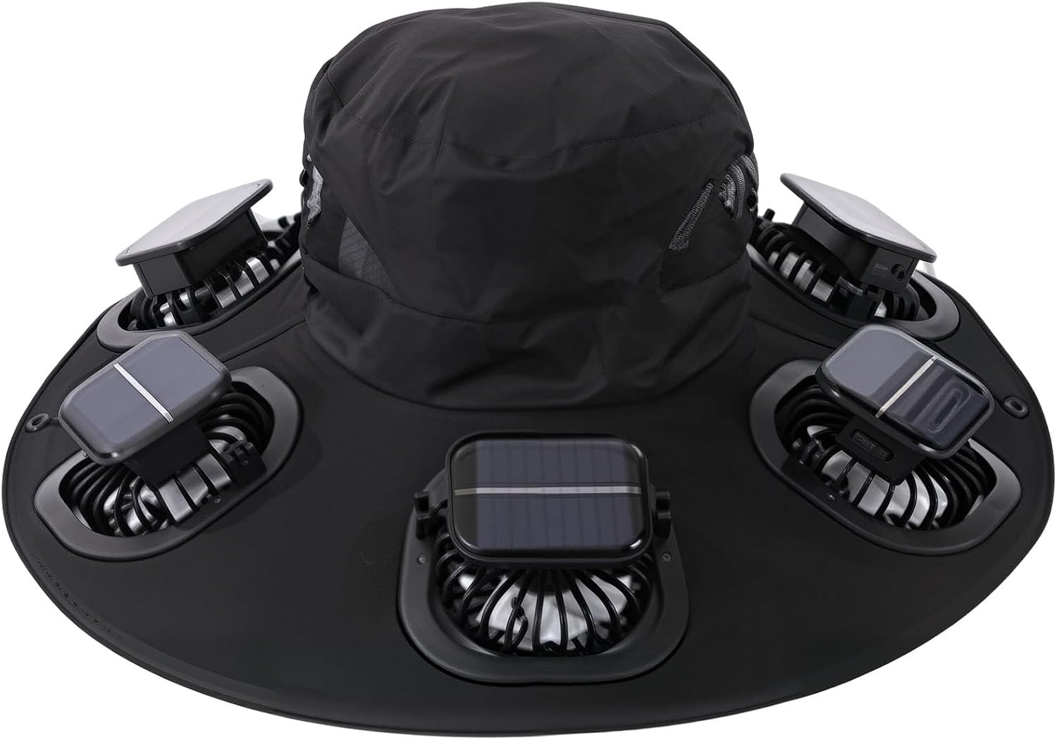 Outdoor Camping Ventilator - Czapka z wentylatorem solarnym Hot 6