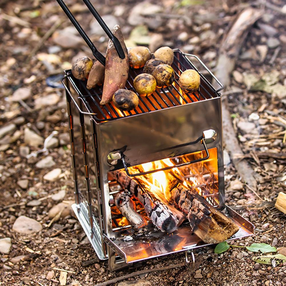 Outdoor Camping Wood Burning Stove - Kuchenka na drewno ze stali nierdzewnej,