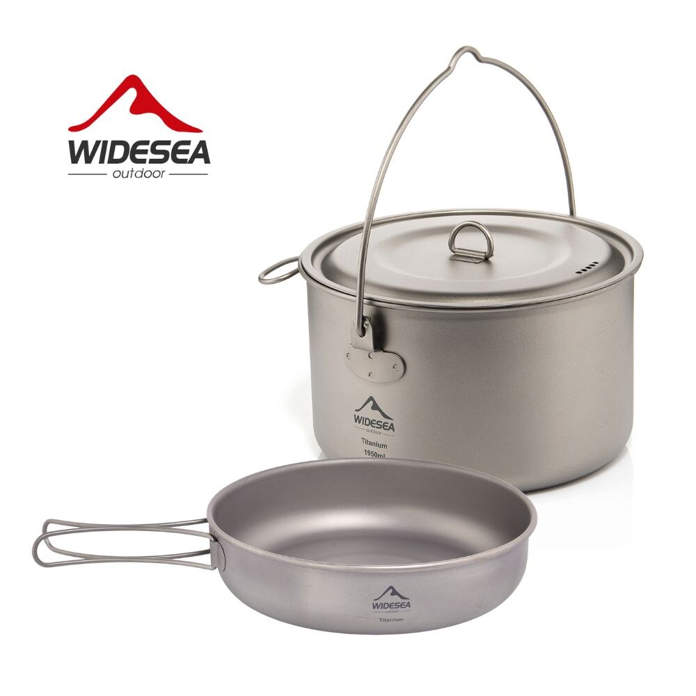 Outdoor Camping Kitchen Set - Widesea Camping zastawa stołowa tytanowy zestaw
