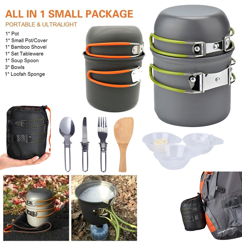 Outdoor Camping Kitchen Set - Nowy Garnek Kempingowy Przenośny Zestaw Outdoorowy