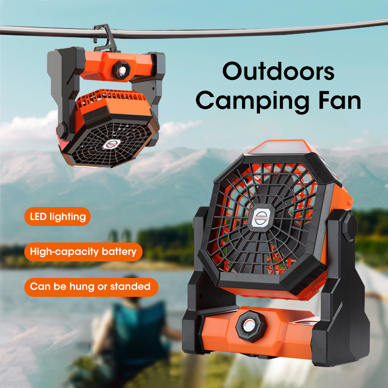 Outdoor Camping Ventilator - Wentylator kempingowy 10000 mAh z latarnią