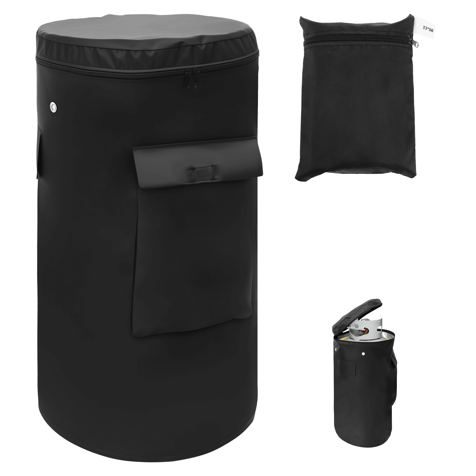 Outdoor Camping Ventilator - Pokrowiec na butlę z gazem propanowym