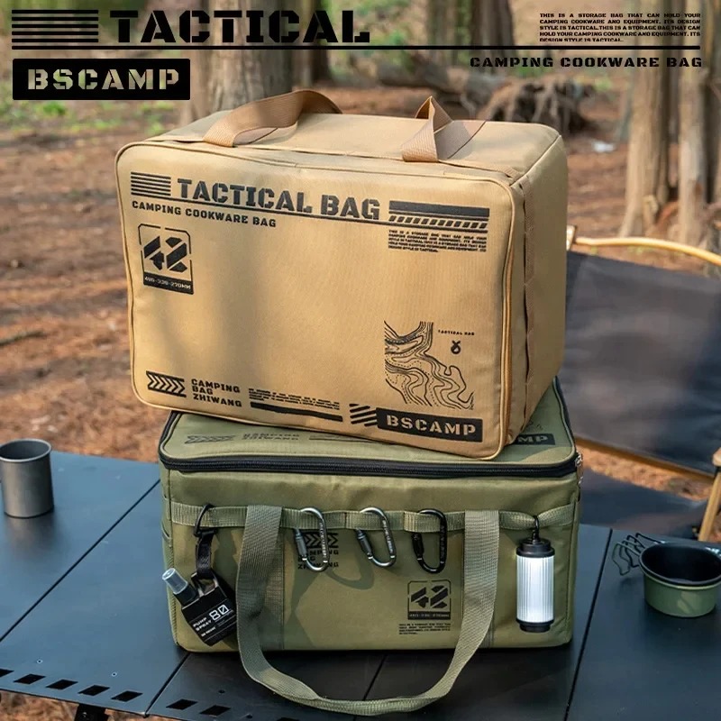 Outdoor Camping World - Torba taktyczna składana, izolowana, wodoodporna o