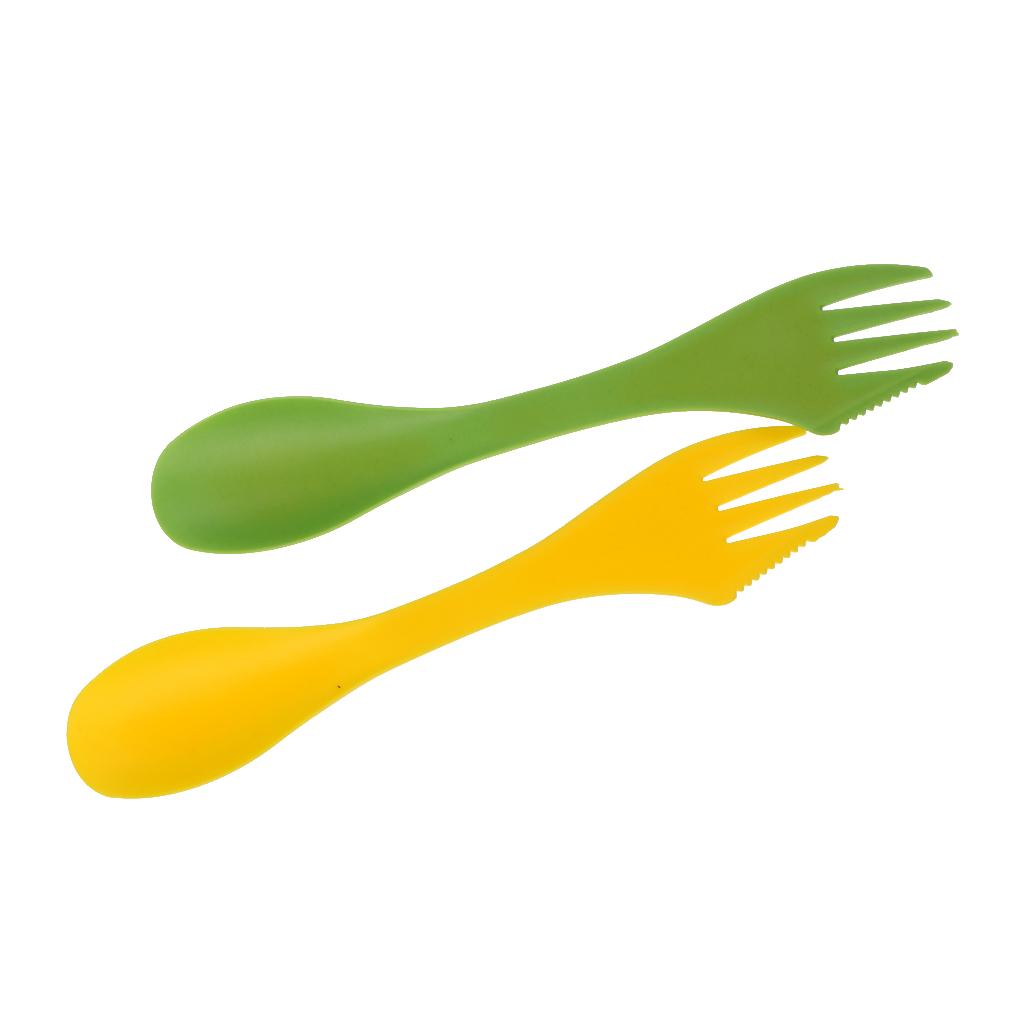 Outdoor Camping Kitchen Set - Wielofunkcyjny zestaw sztućców kempingowych (spork, widelec,