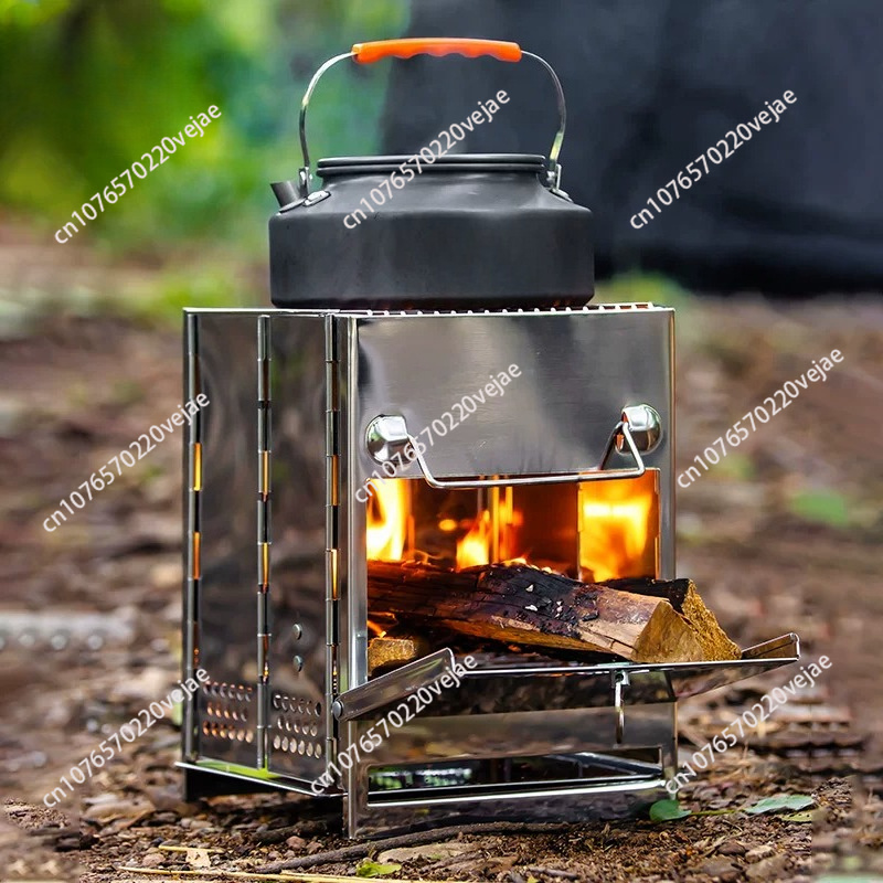 Nowoczesne piecyki na drewno,  – Outdoor Camping Wood Burning Stove recenzja i cena