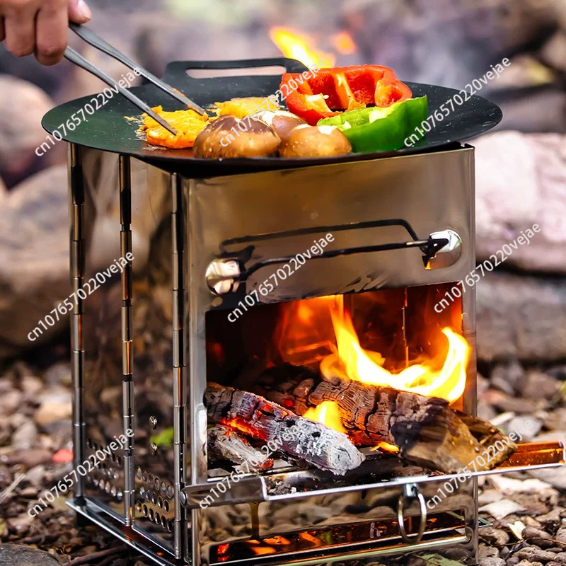 Nowoczesne piecyki na drewno,  – Outdoor Camping Wood Burning Stove recenzja i cena
