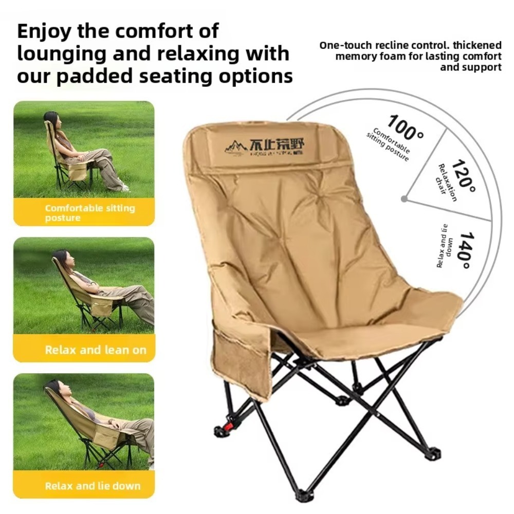 Składane krzesło do użytku na  – Outdoor Camping Recliner recenzja i cena