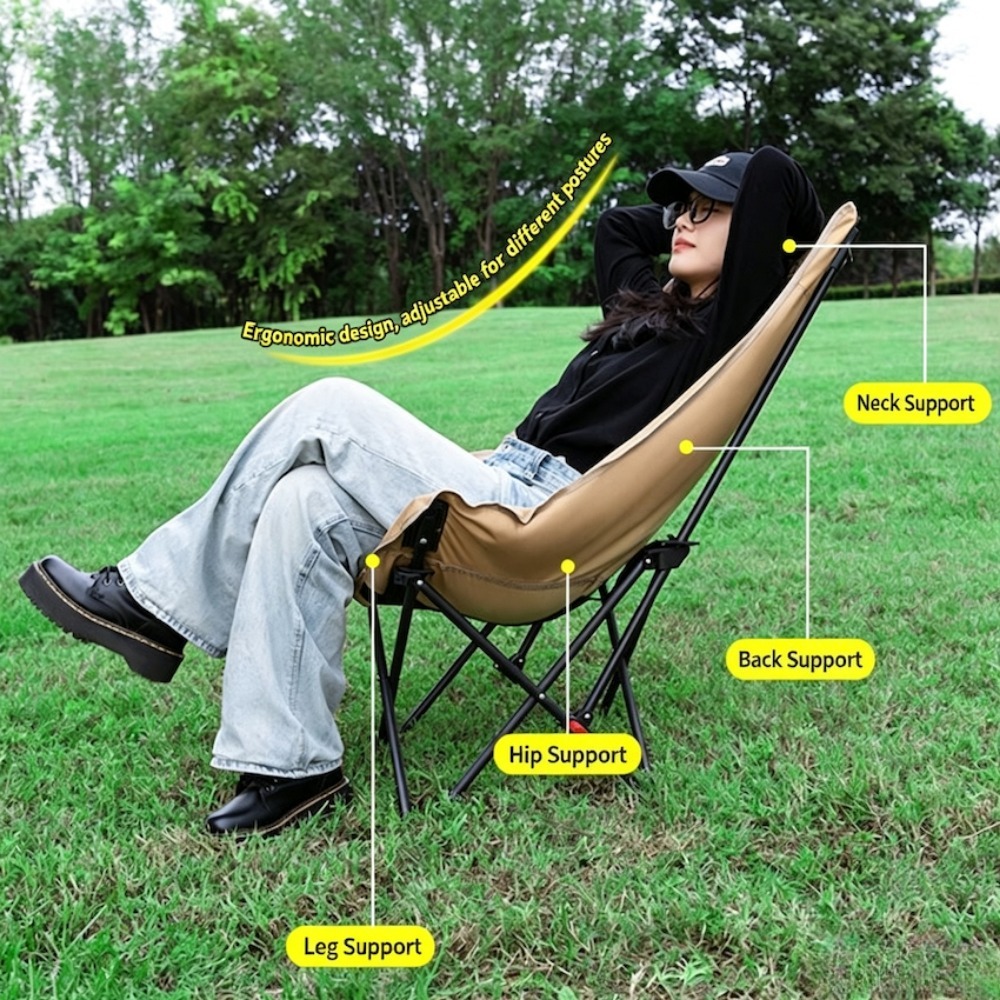 Składane krzesło do użytku na  – Outdoor Camping Recliner recenzja i cena