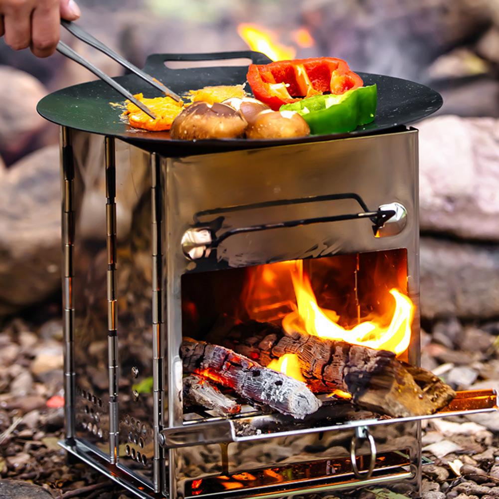 Kuchenka na drewno ze stali ni – Outdoor Camping Wood Burning Stove recenzja i cena