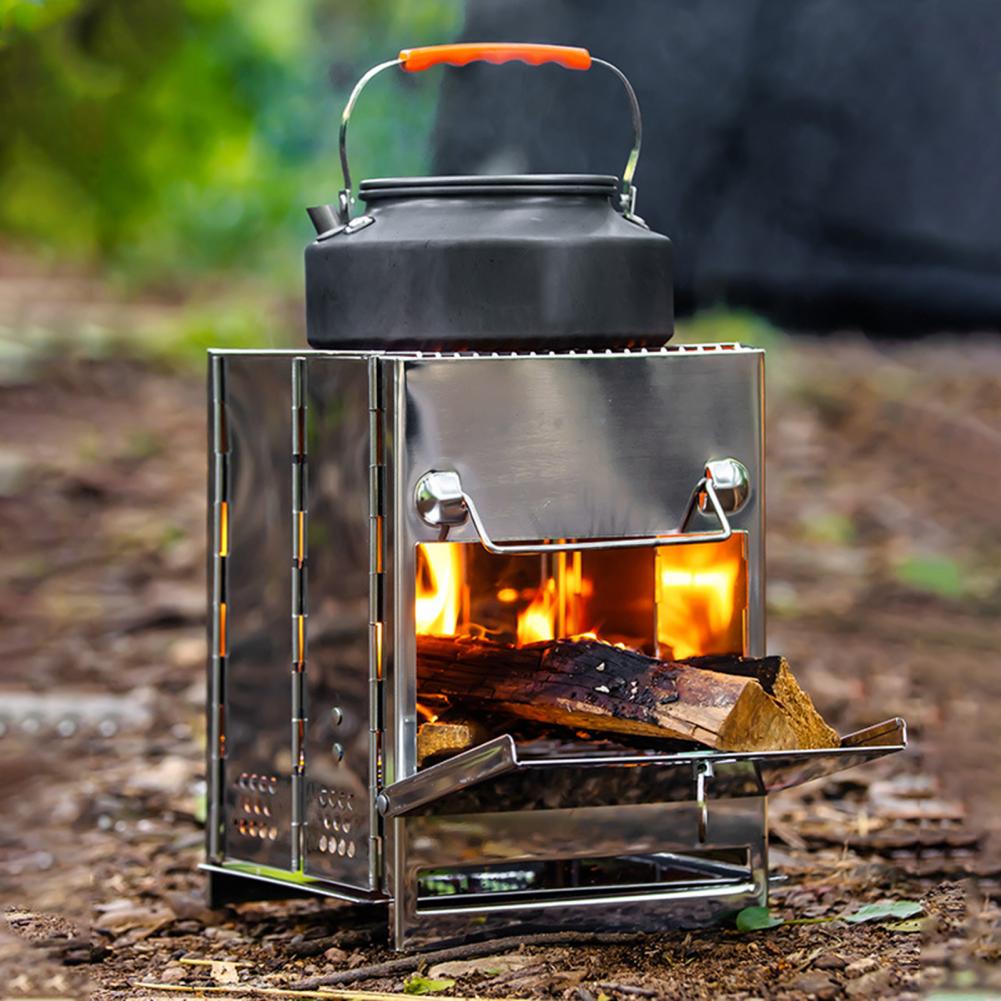 Kuchenka na drewno ze stali ni – Outdoor Camping Wood Burning Stove recenzja i cena