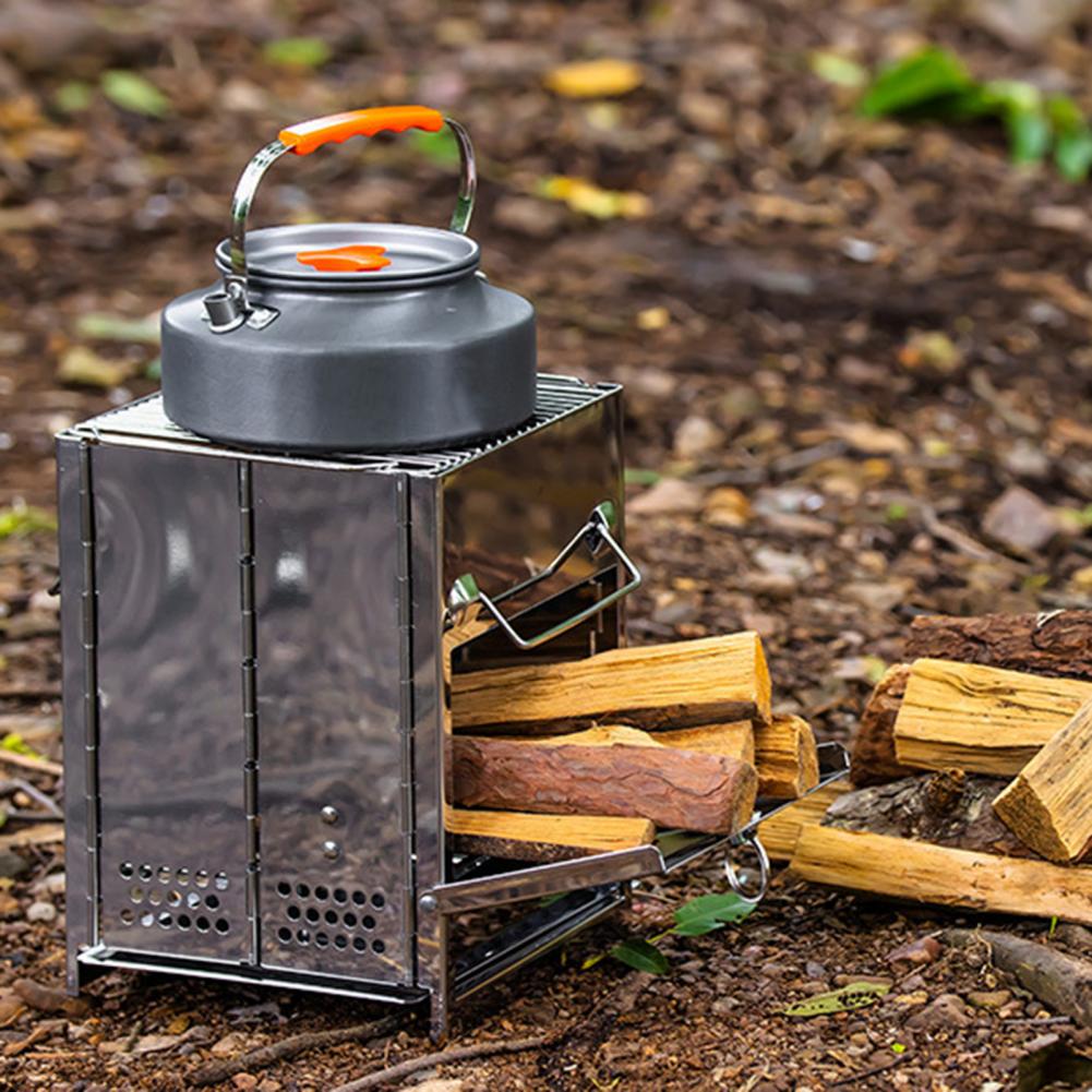 Kuchenka na drewno ze stali ni – Outdoor Camping Wood Burning Stove recenzja i cena