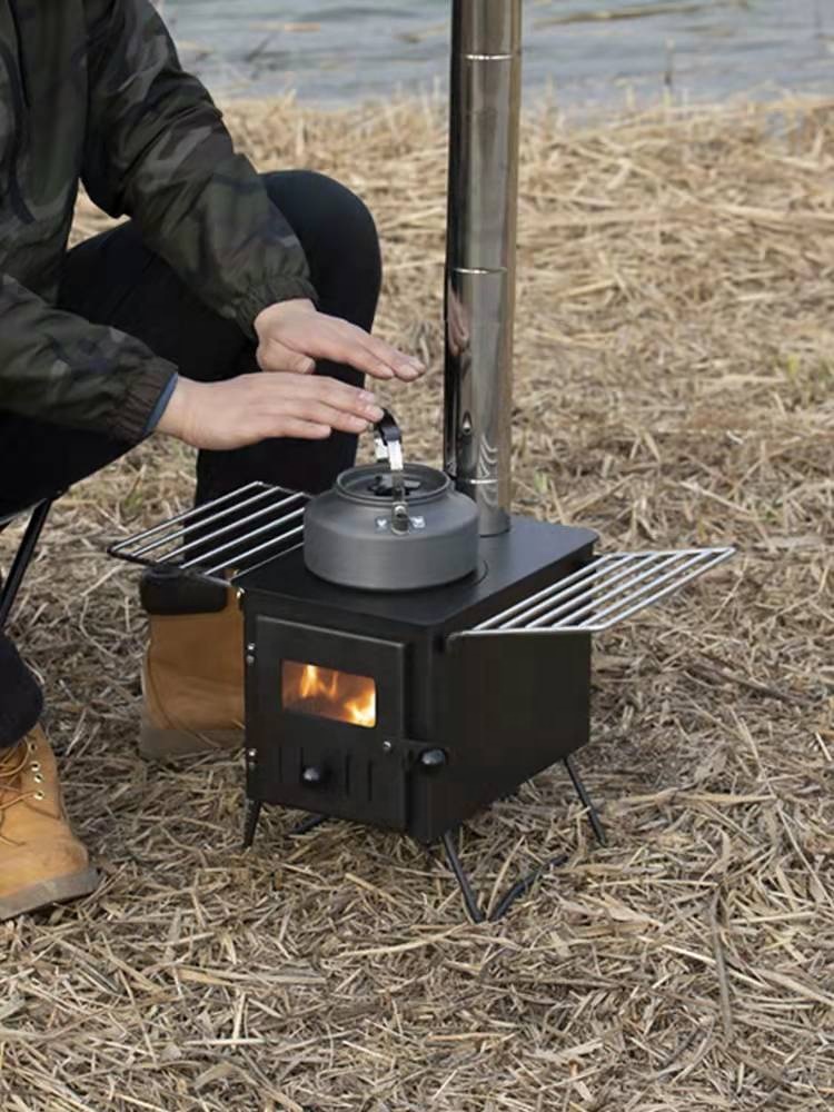 Kuchenka turystyczna na drewno – Outdoor Camping Wood Burning Stove recenzja i cena