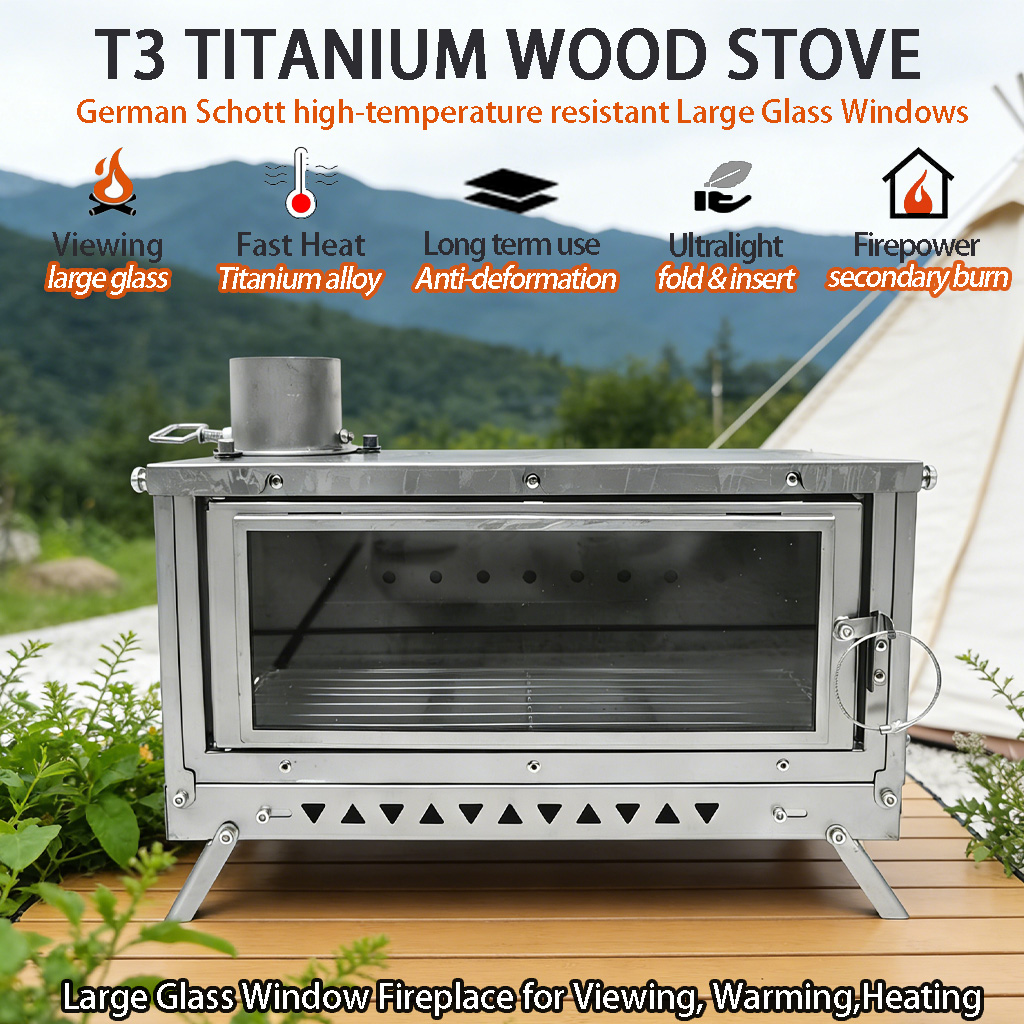 DANCHEL T3 – tytanowy piecyk d – Outdoor Camping Wood Burning Stove recenzja i cena