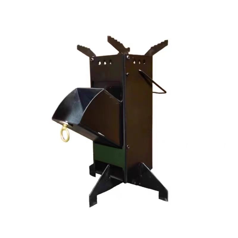Przenośna kuchenka rakietowa,  – Outdoor Camping Wood Burning Stove recenzja i cena