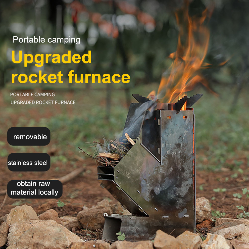 Przenośna, odłączana kuchenka  – Outdoor Camping Wood Burning Stove recenzja i cena