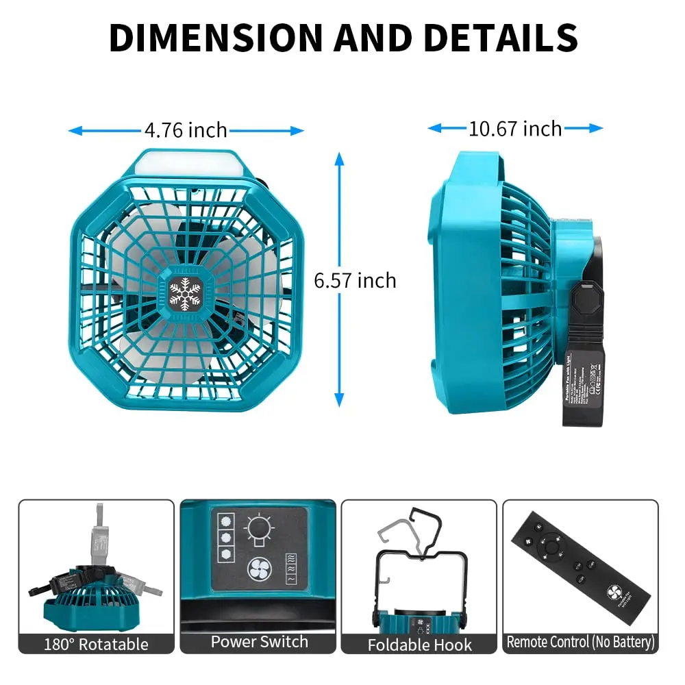 Przenośny wentylator zewnętrzn – Outdoor Camping Ventilator recenzja i cena