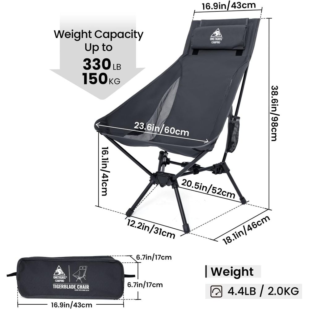 Krzesło kempingowe Tigerblade  – Folding Chair recenzja i cena