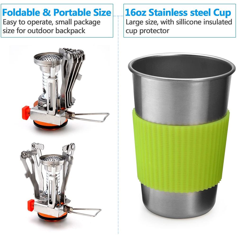 Zestaw naczyń kempingowych z k – Outdoor Camping Kitchen Set recenzja i cena